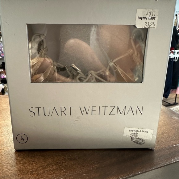 NEW Stuart Weitzman Baby Star Shine sandals Size 4 - Picture 4 of 4